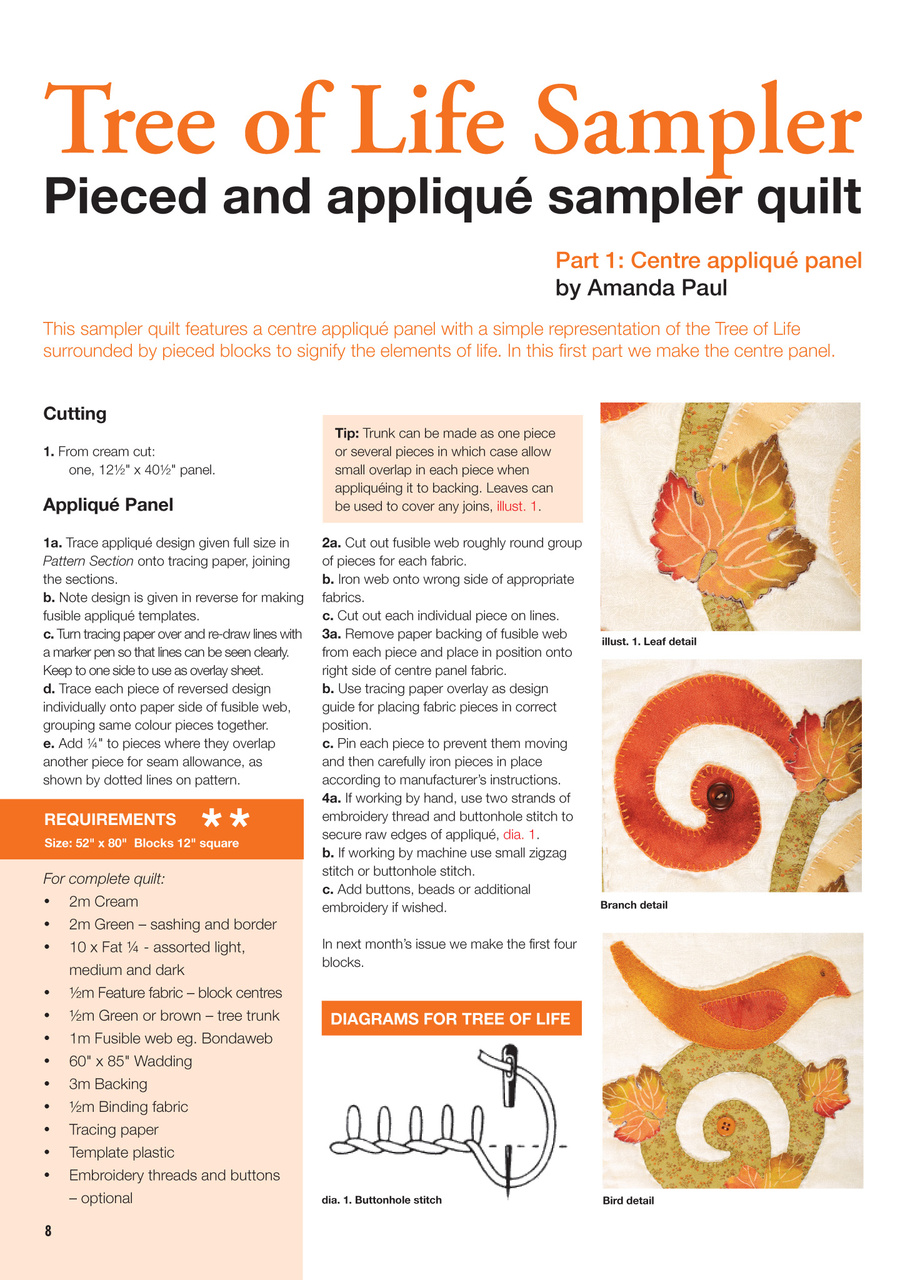 Patchwork and Quilting Preview Pages