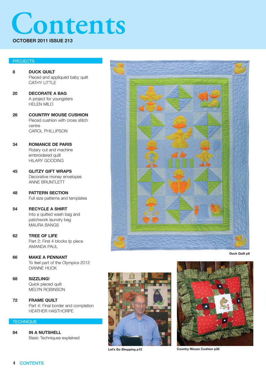 Patchwork and Quilting Preview Pages