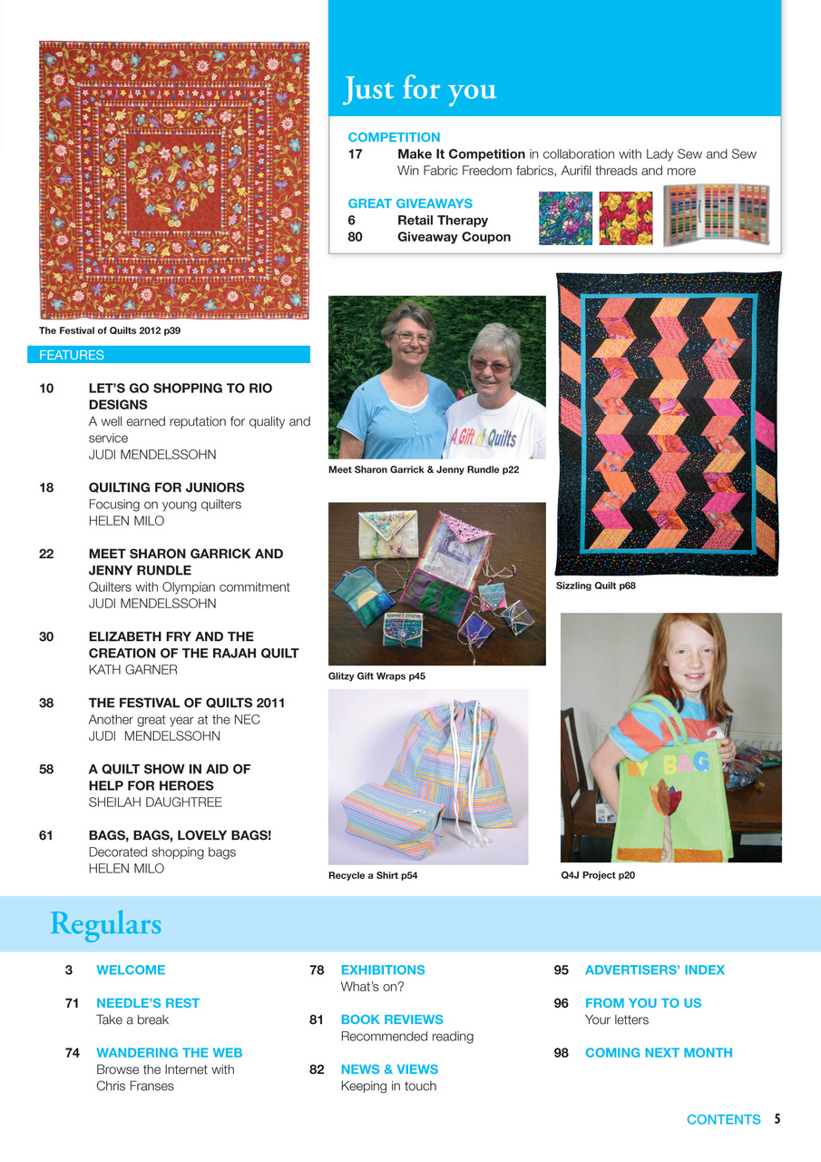Patchwork and Quilting Preview Pages