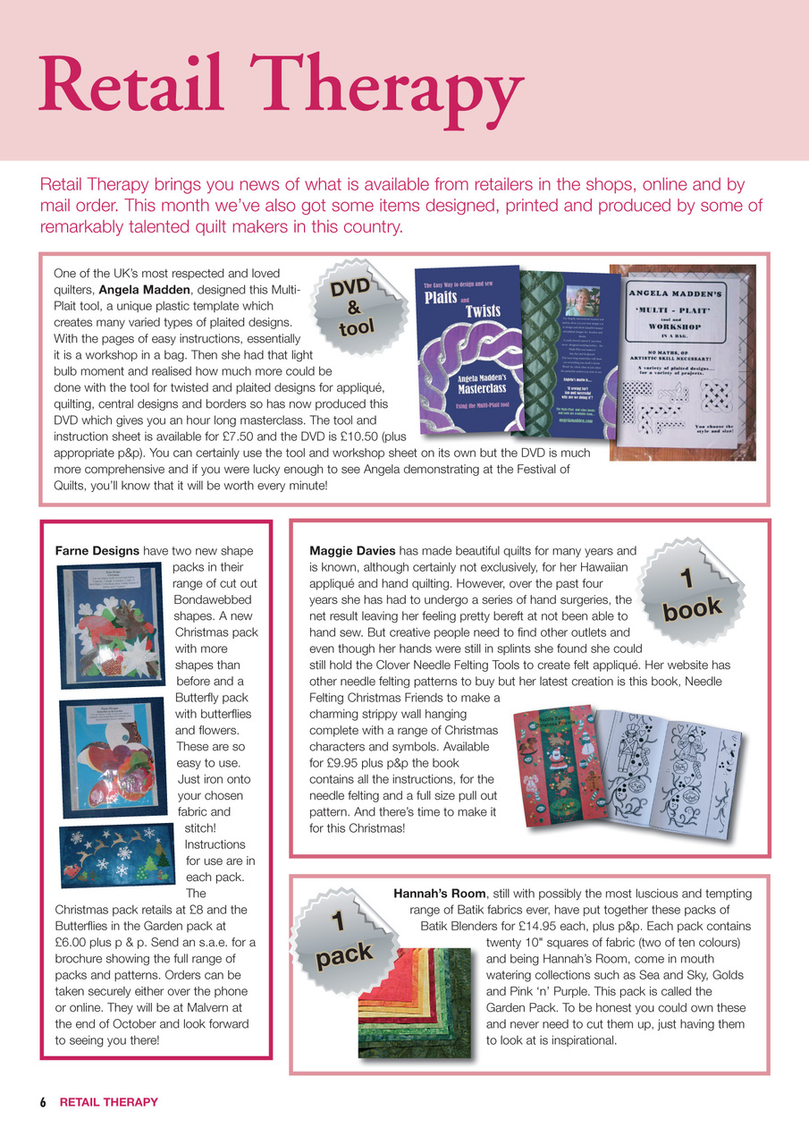Patchwork and Quilting Preview Pages