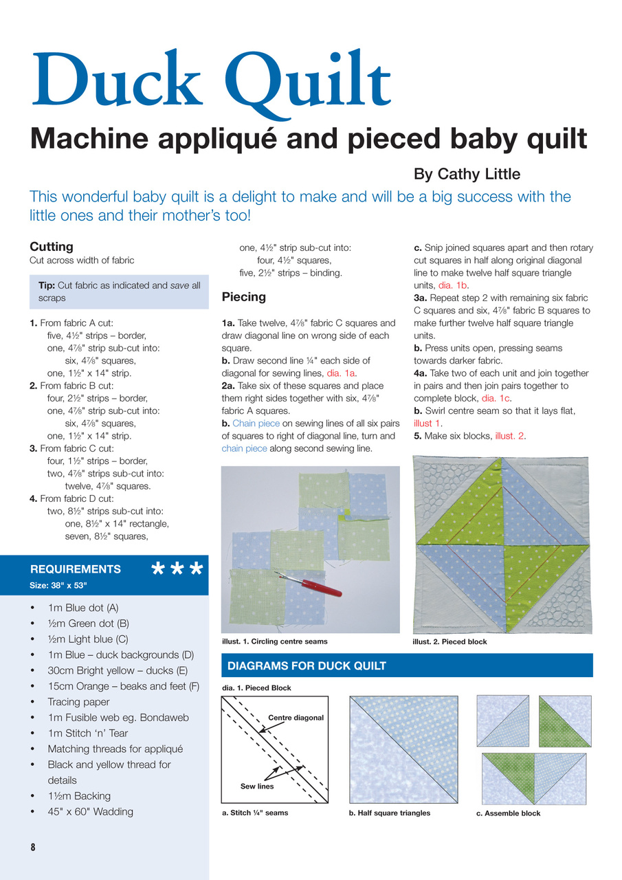 Patchwork and Quilting Preview Pages