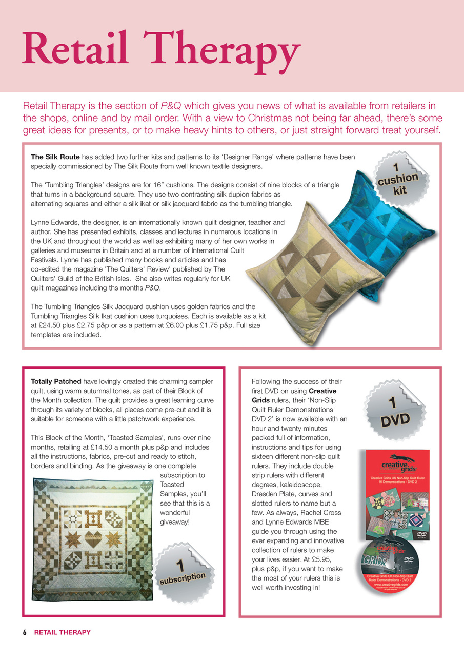 Patchwork and Quilting Preview Pages