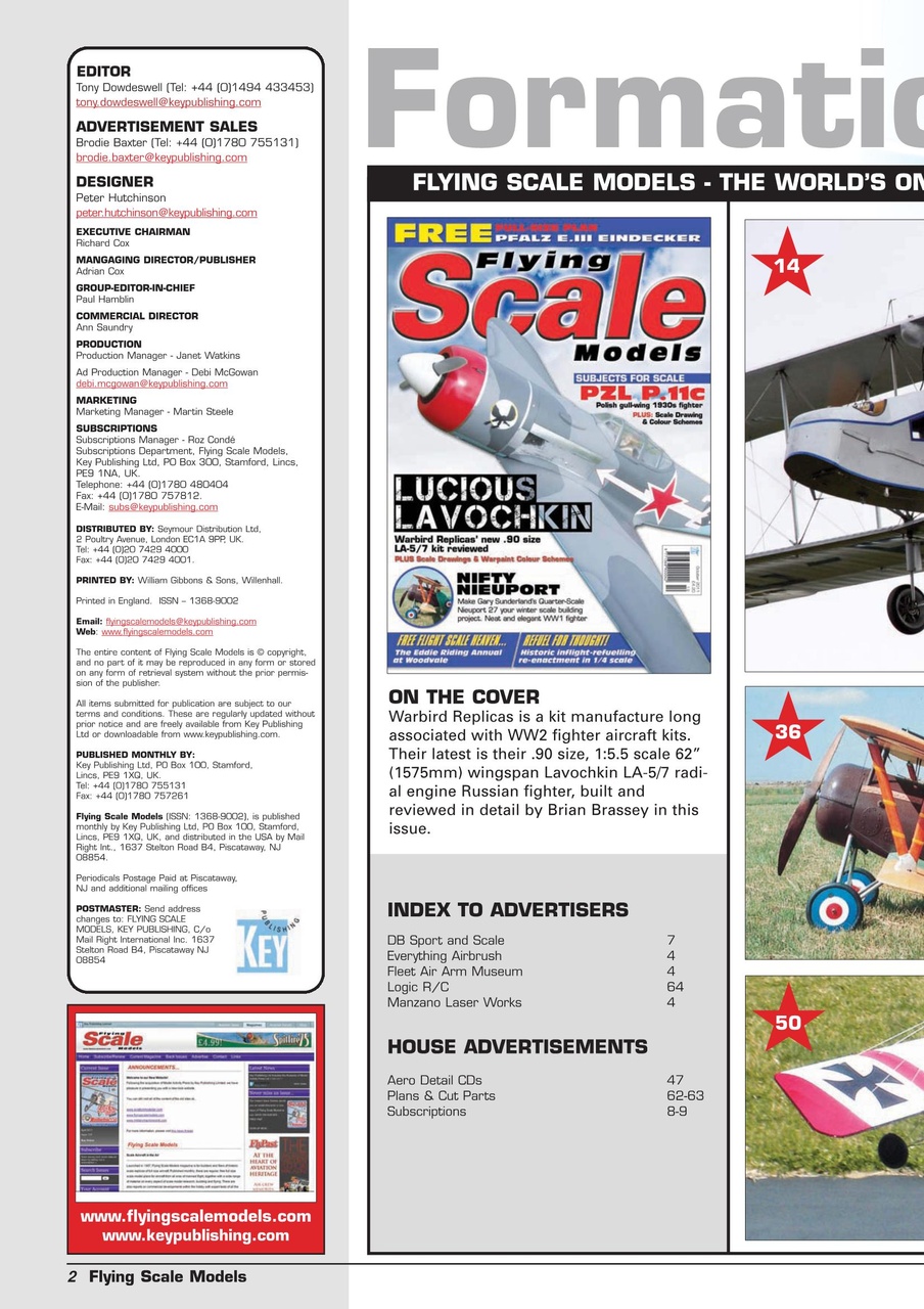Flying Scale Models Preview Pages