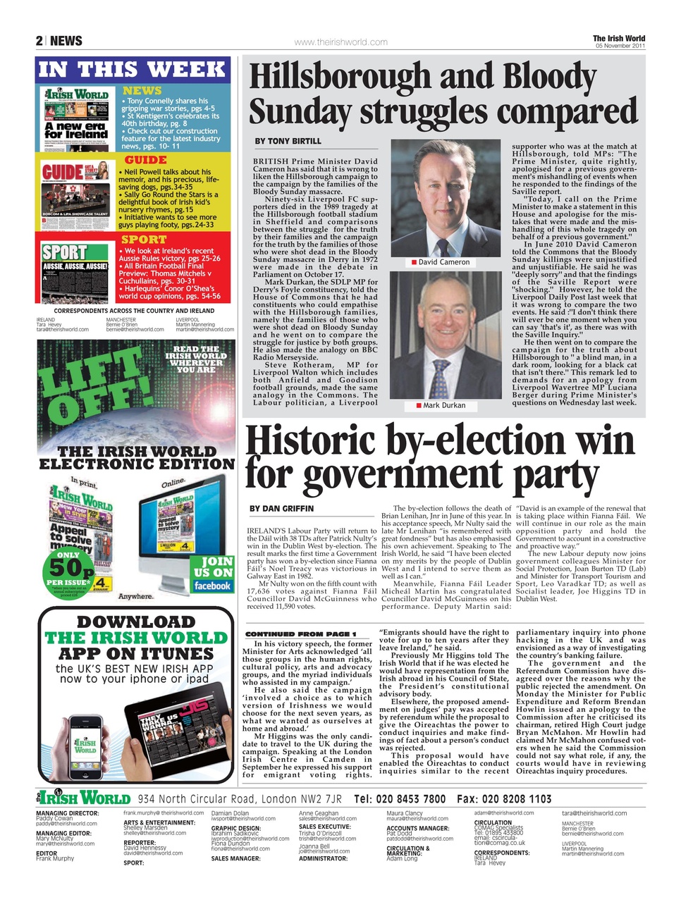 Irish World Preview Pages