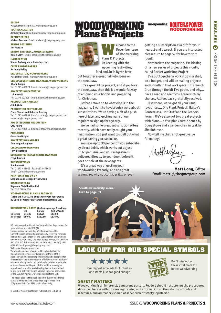 Woodworking Crafts Magazine Preview Pages