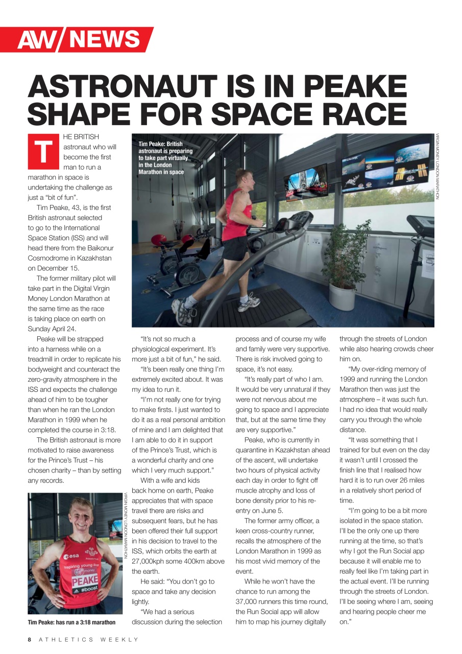 AW – Athletics Weekly Magazine Preview Pages