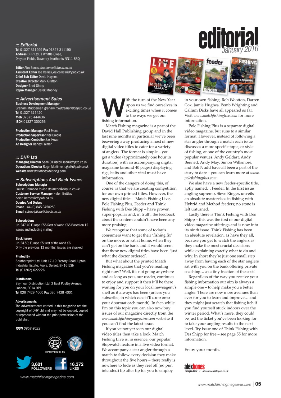 Match Fishing Preview Pages