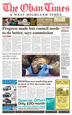 The Oban Times & Lochaber Times issue 10 December 2015