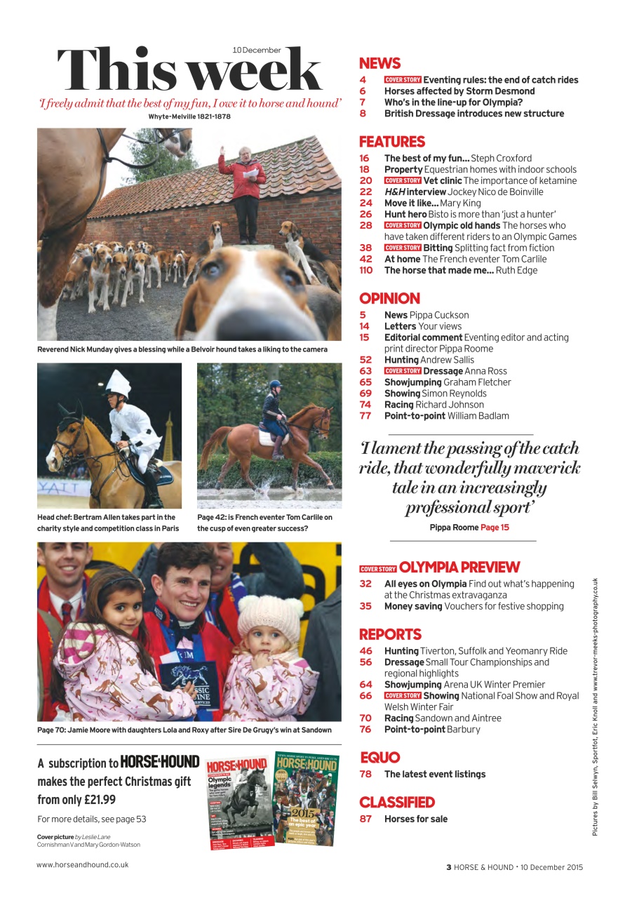 Horse & Hound Preview Pages