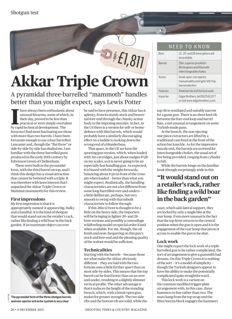 Shooting Times & Country Preview Pages