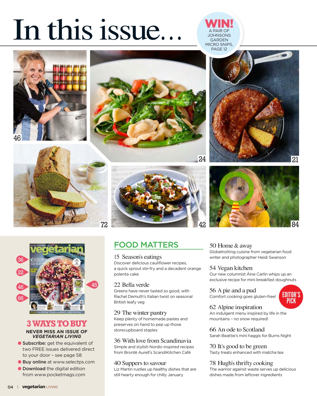 Vegetarian Living Preview Pages