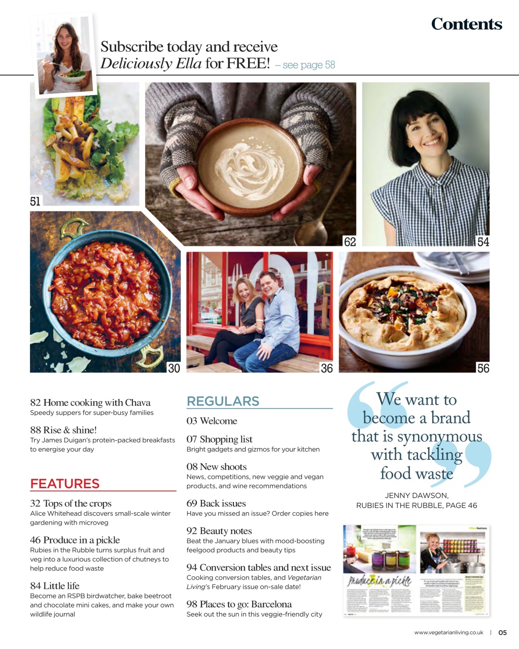 Vegetarian Living Preview Pages