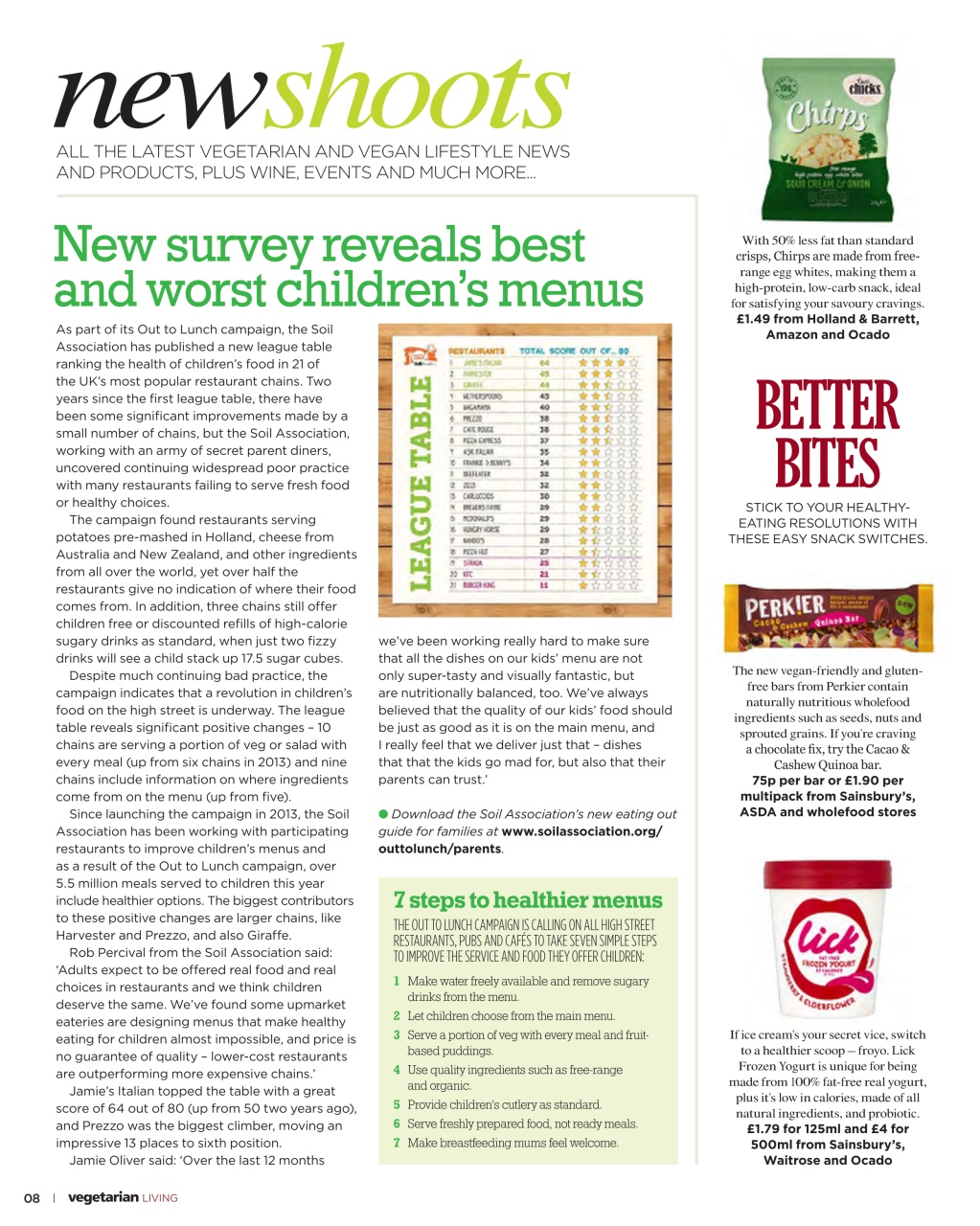 Vegetarian Living Preview Pages