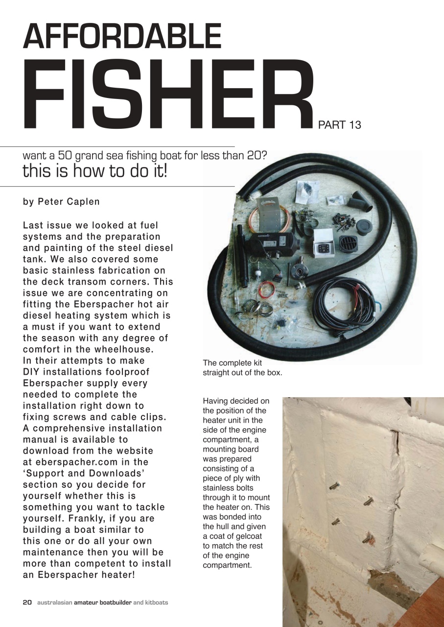 Australian Amateur Boat Builder Preview Pages