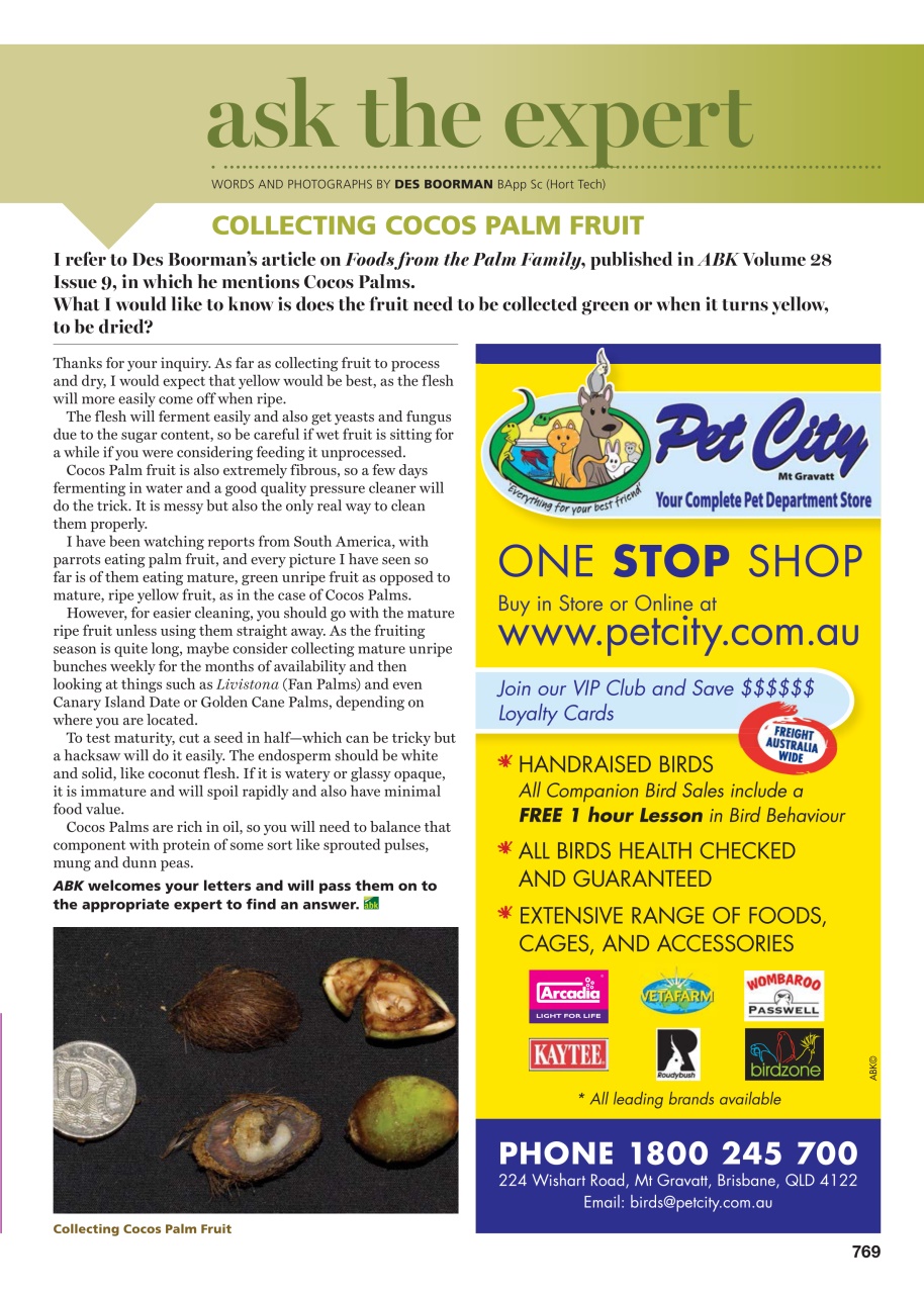 Australian Birdkeeper Magazine Preview Pages