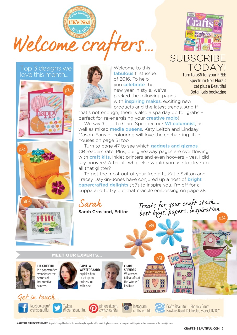 Crafts Beautiful Preview Pages