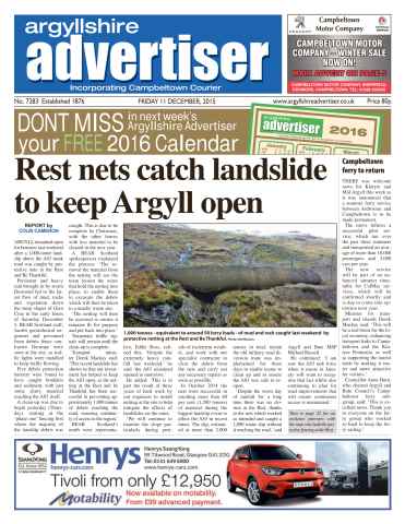 Argyllshire Advertiser issue 11 December 2015