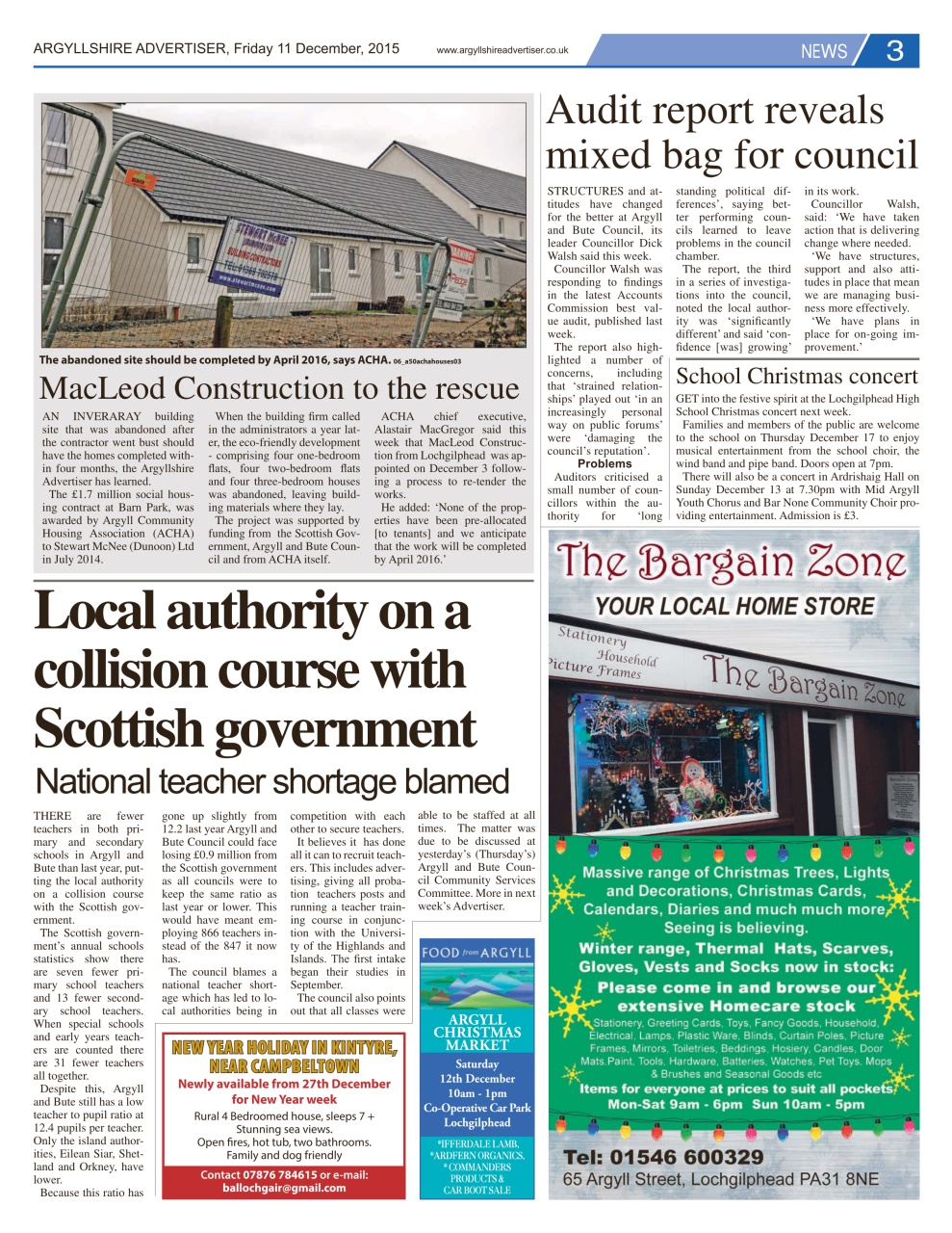 Argyllshire Advertiser Preview Pages