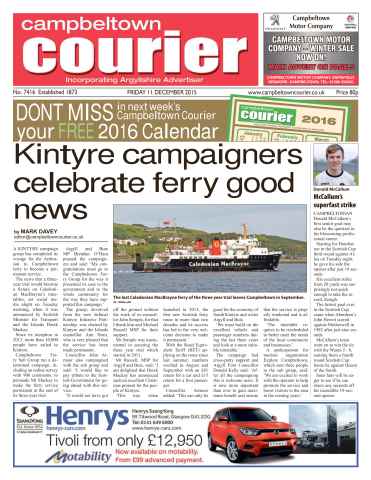 Campbeltown Courier issue 11 December 2015
