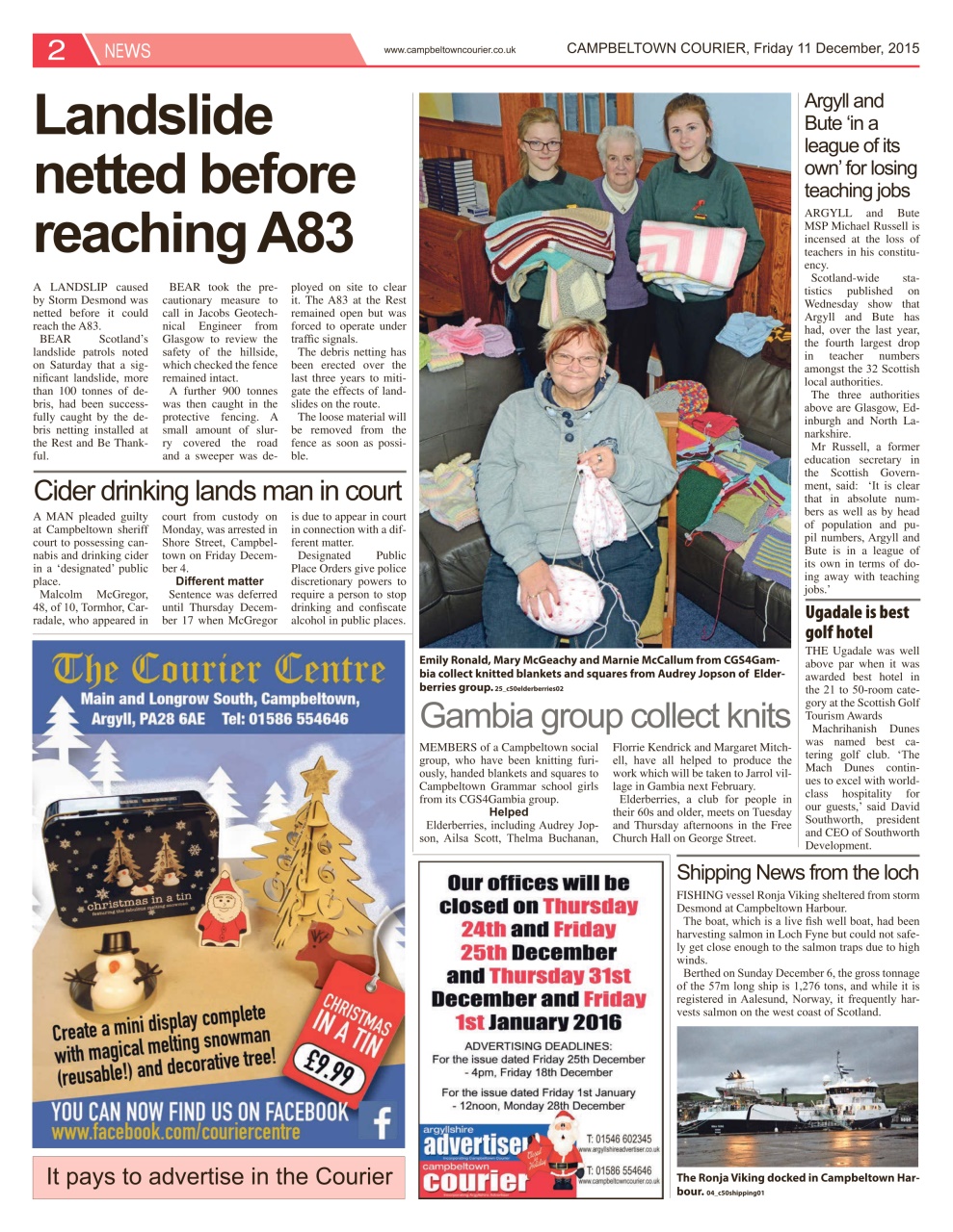 Campbeltown Courier Preview Pages