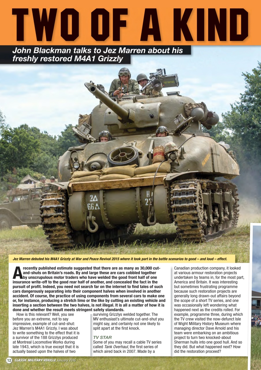 Classic Military Vehicle Preview Pages
