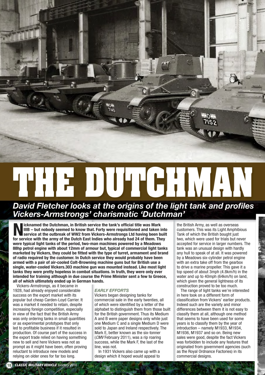 Classic Military Vehicle Preview Pages