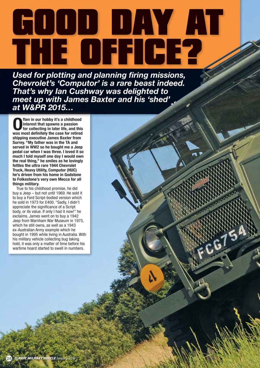 Classic Military Vehicle Preview Pages