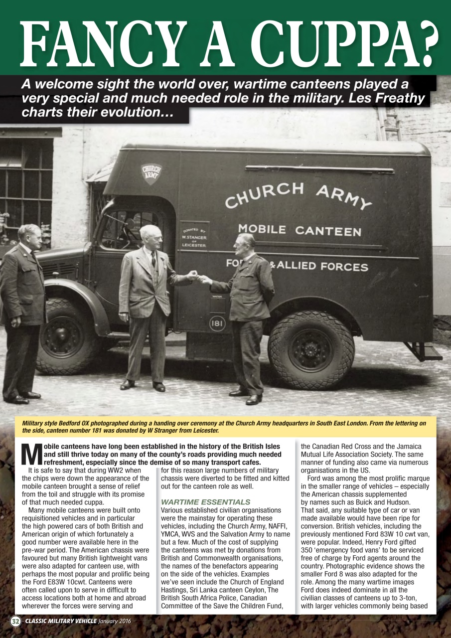 Classic Military Vehicle Preview Pages
