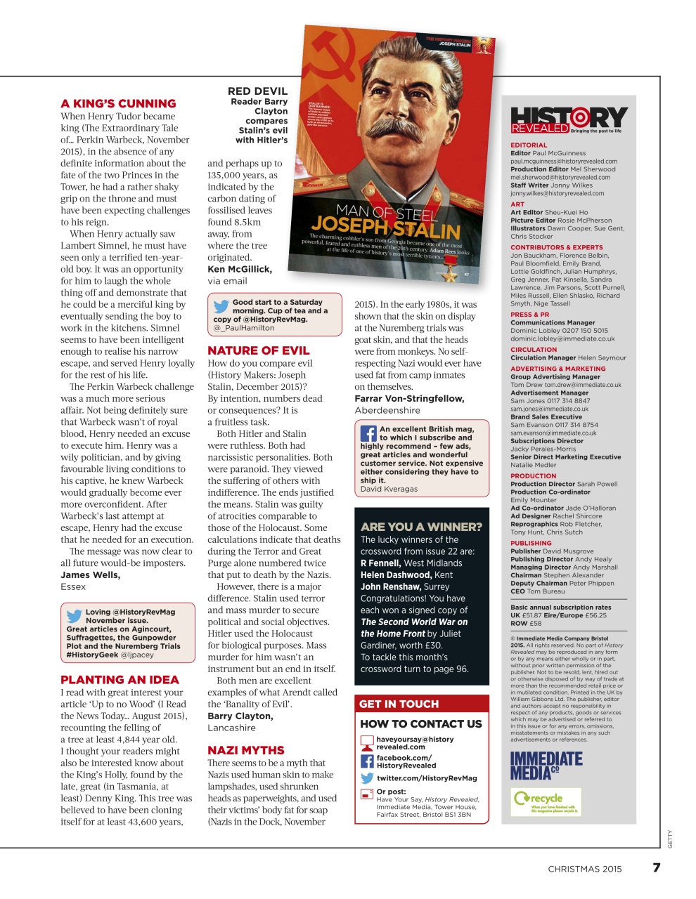 BBC History Revealed Magazine Preview Pages