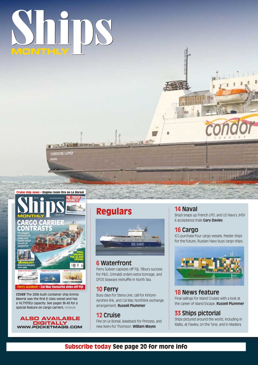 Ships Monthly Preview Pages