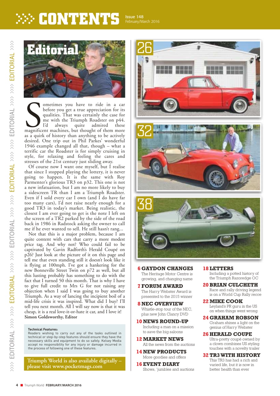 Triumph World Preview Pages