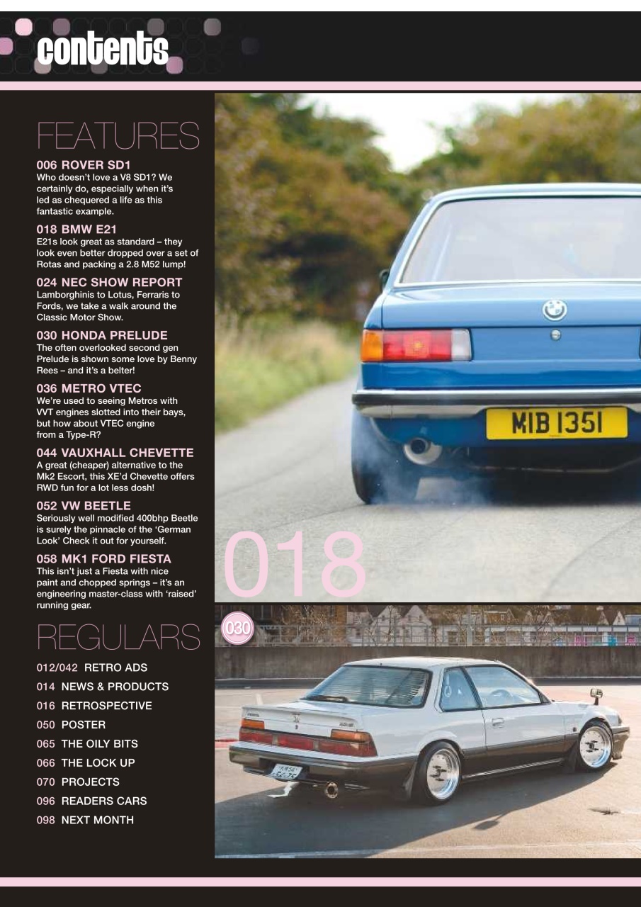 Retro Cars Preview Pages