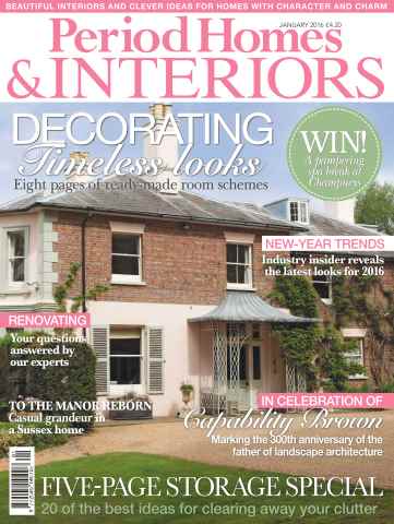 British Period Homes issue No. 67 Decorating. Timeless looks.