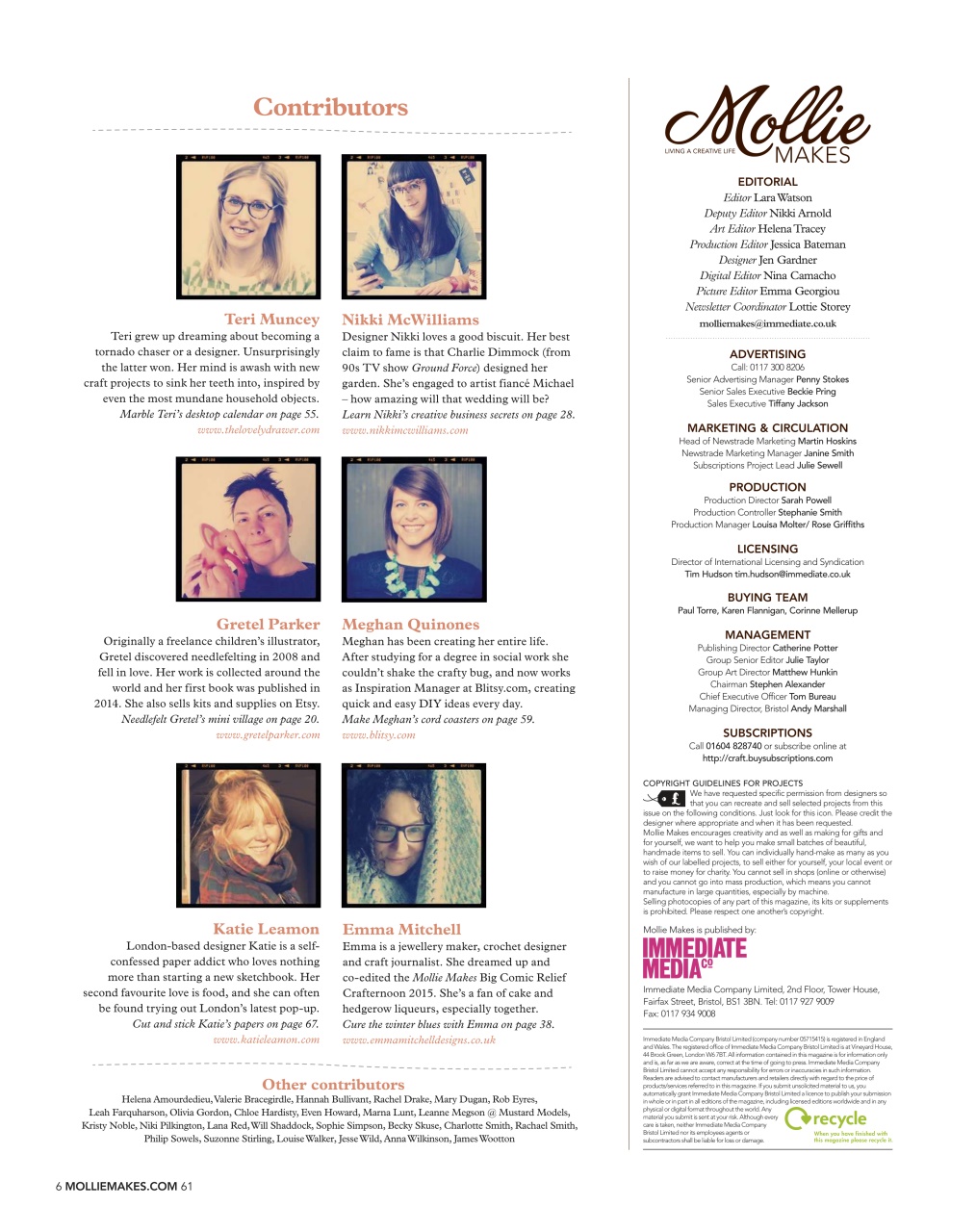 Mollie magazine Preview Pages