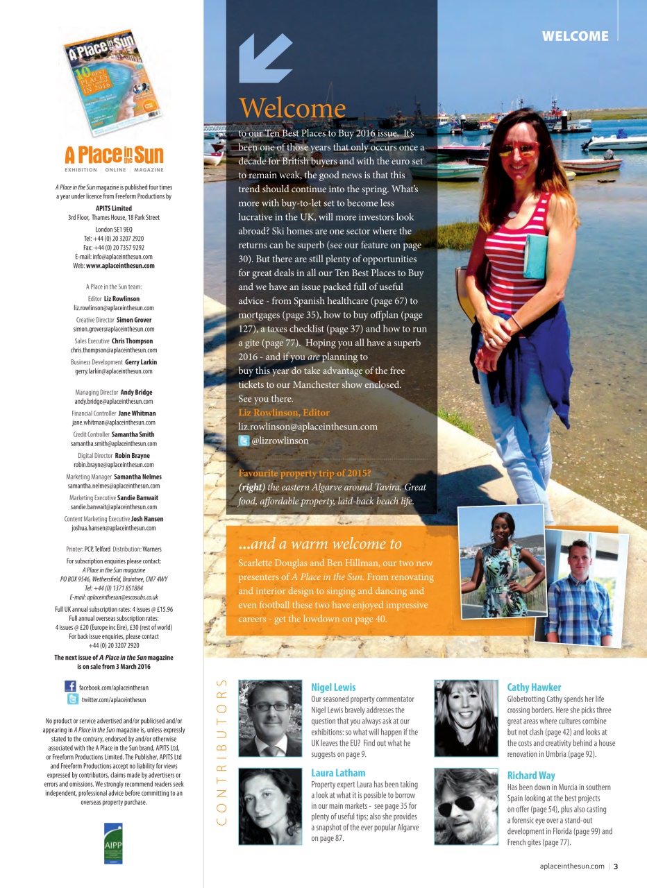 A Place in the Sun Magazine Preview Pages