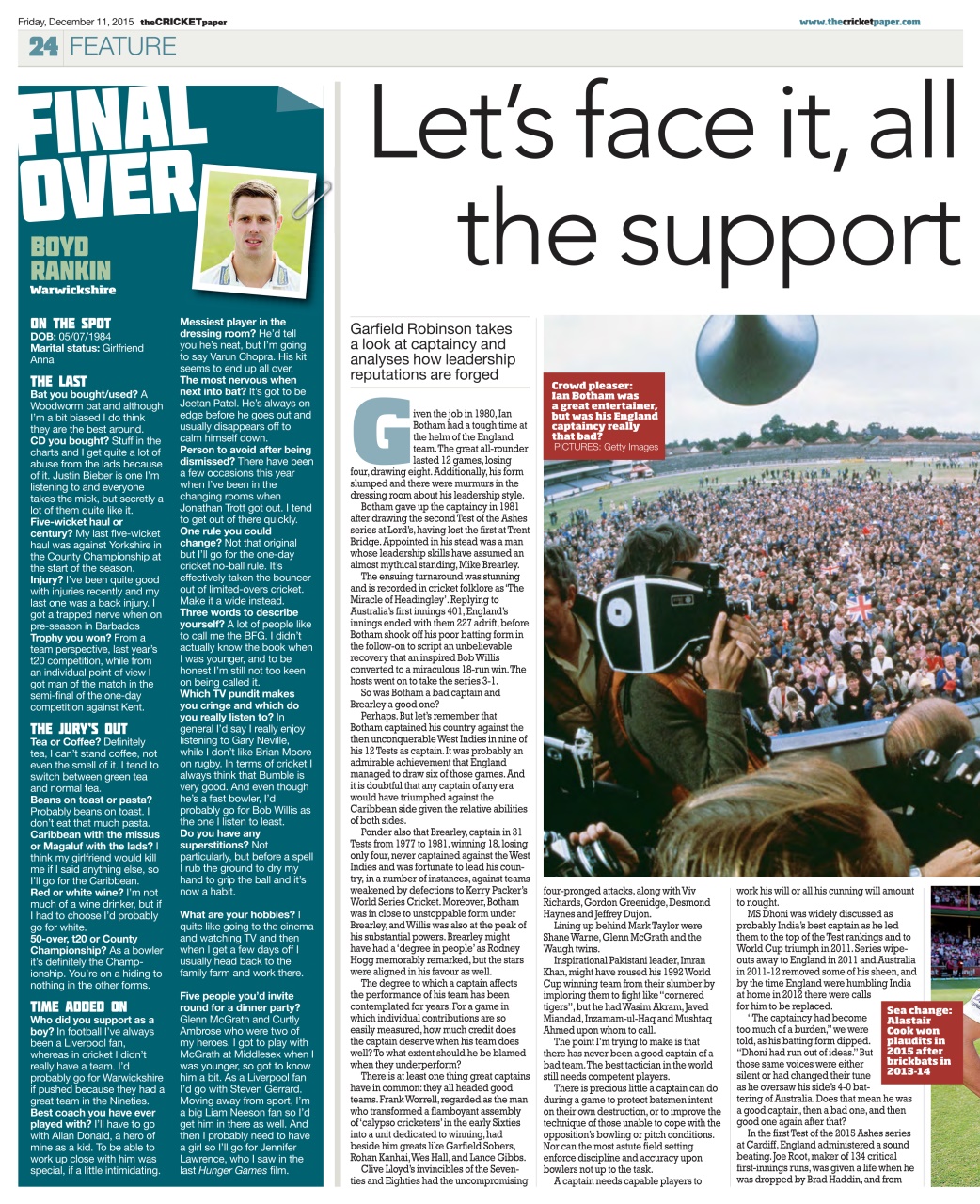 The Cricket Paper Preview Pages