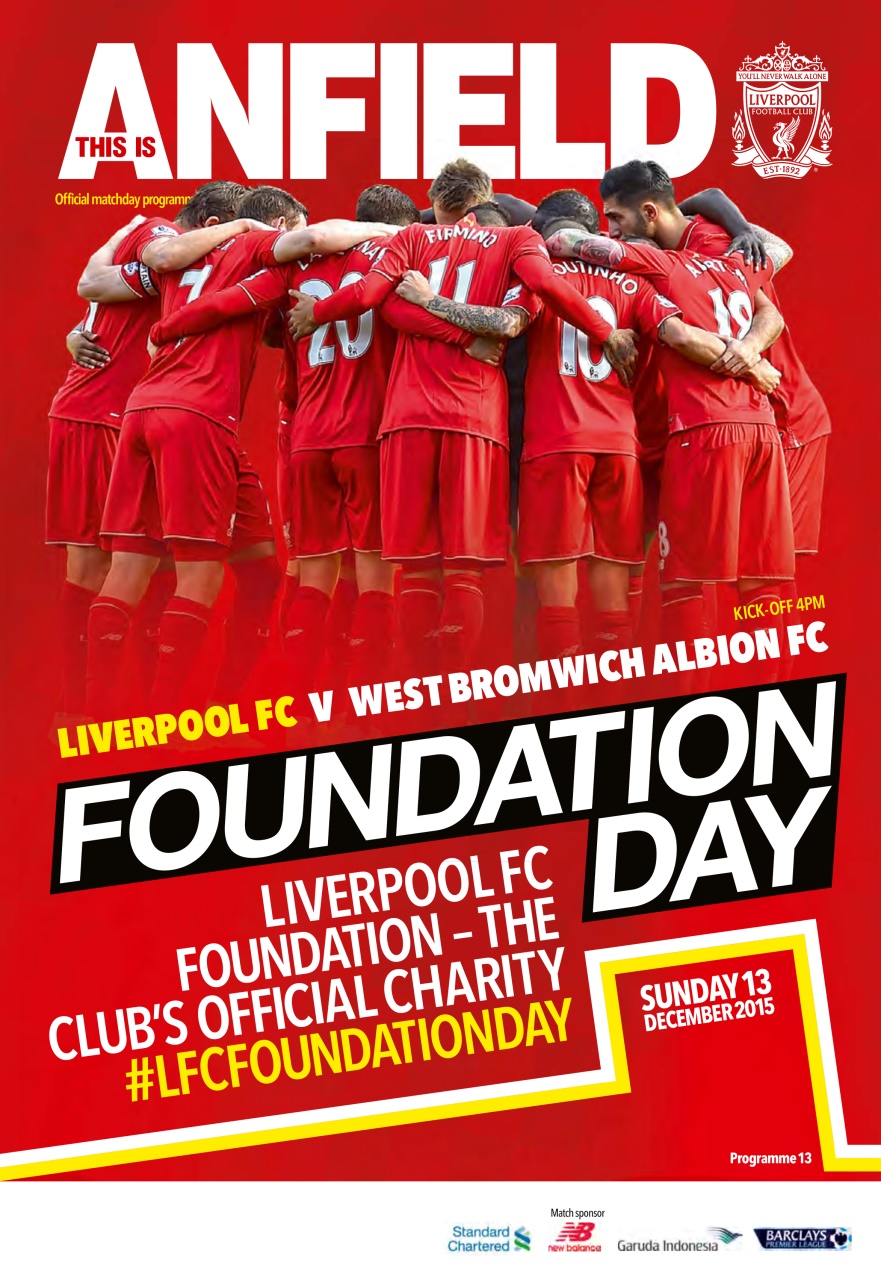 Liverpool FC Programmes Preview Pages