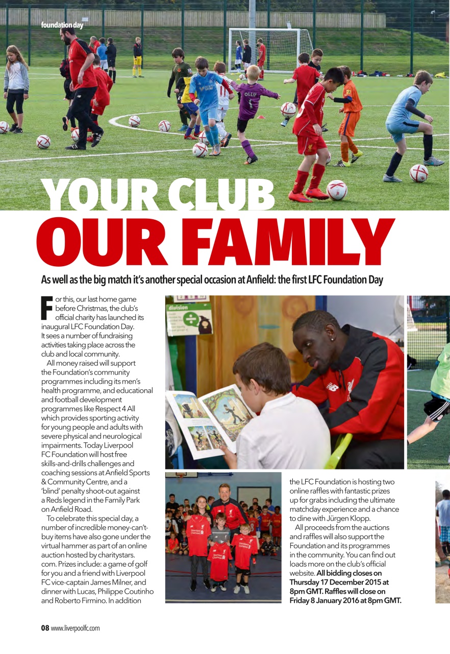 Liverpool FC Programmes Preview Pages