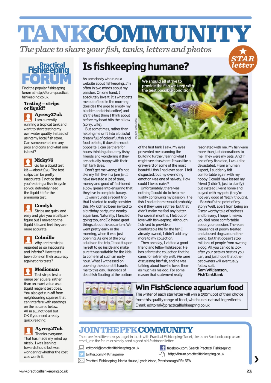 Practical Fishkeeping Preview Pages