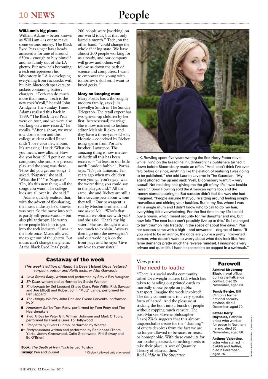 The Week Preview Pages