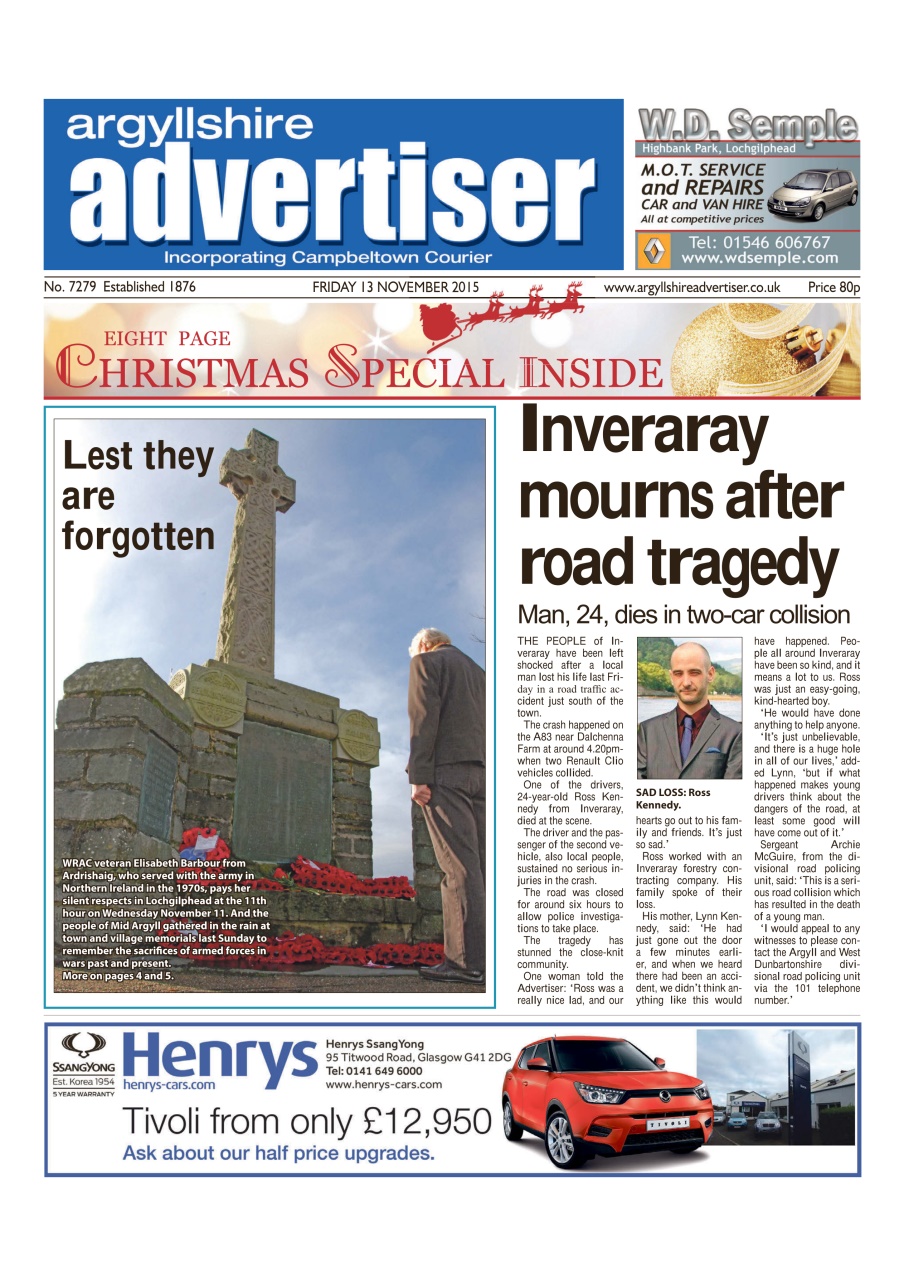 Argyllshire Advertiser Preview Pages