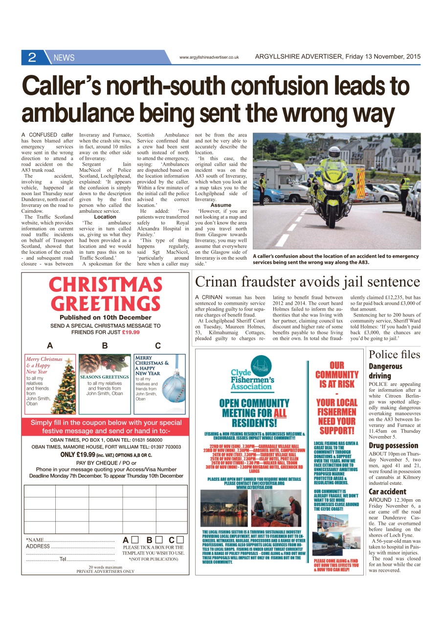 Argyllshire Advertiser Preview Pages