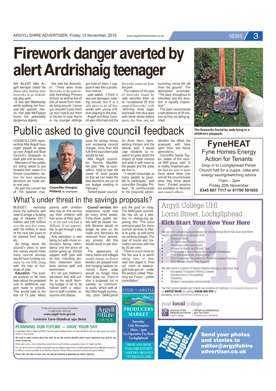 Argyllshire Advertiser Preview Pages