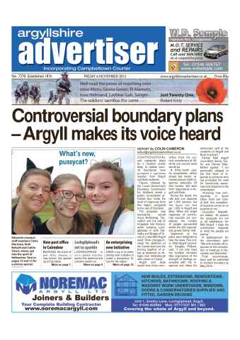 Argyllshire Advertiser issue 6 November 2015