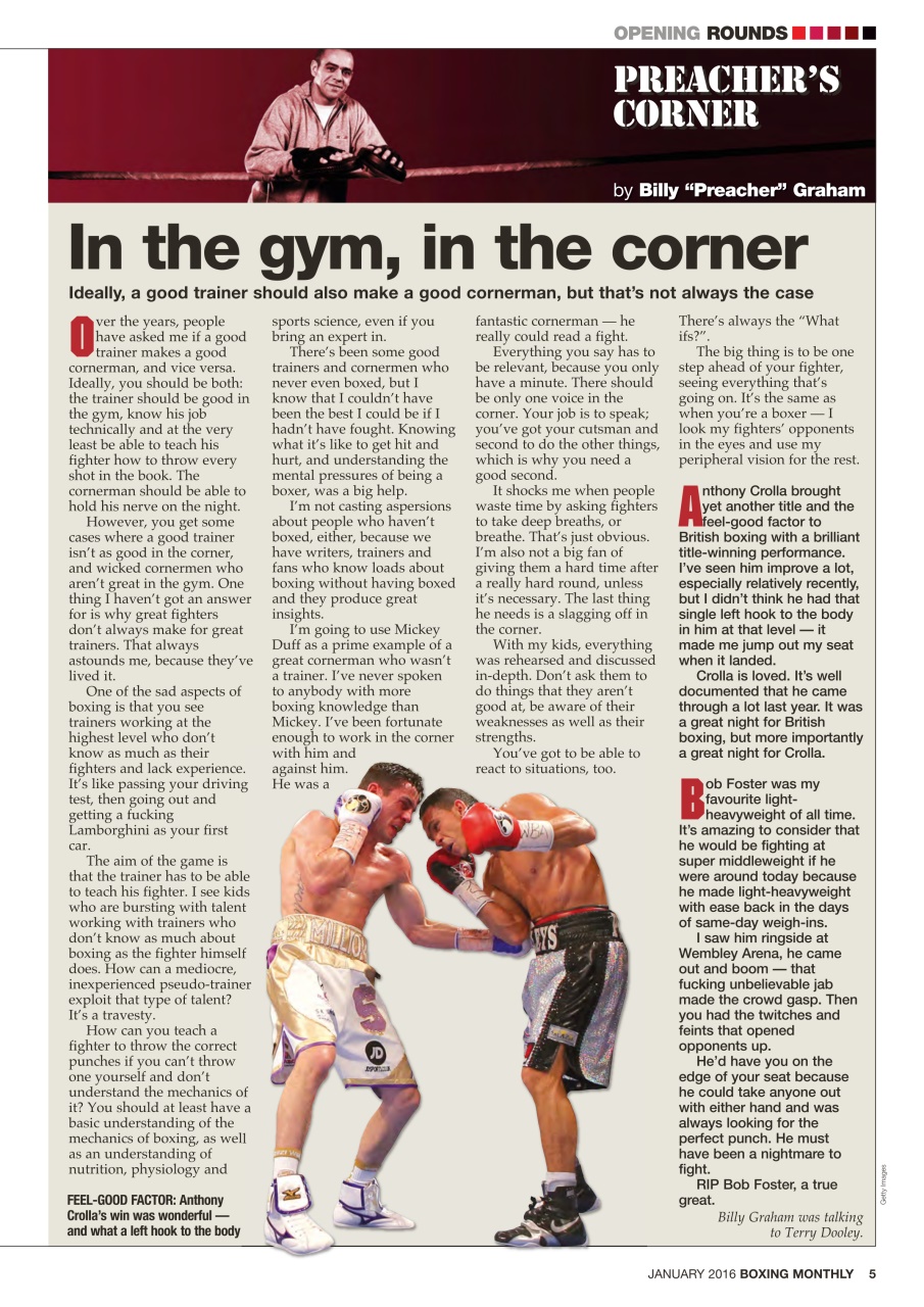 Boxing Monthly Preview Pages