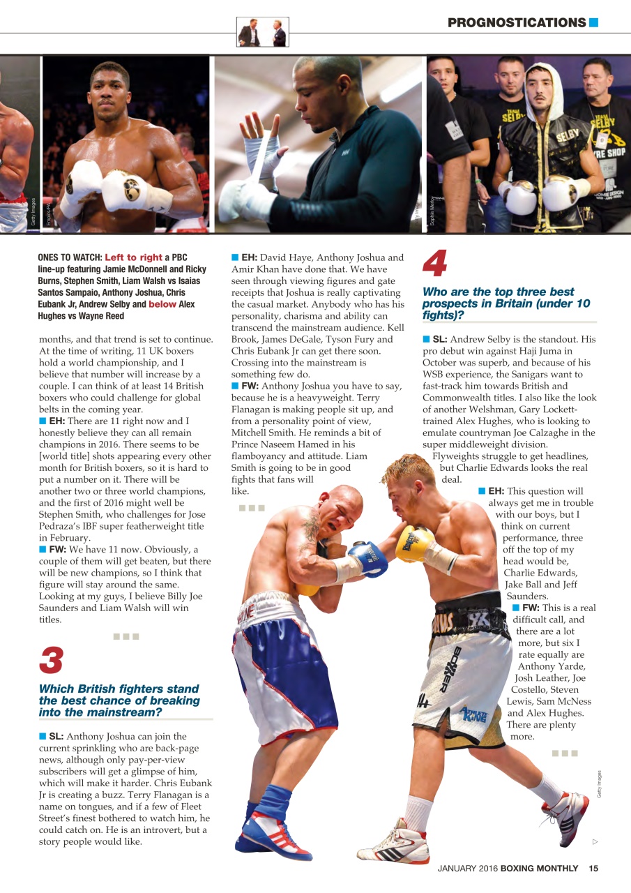 Boxing Monthly Preview Pages