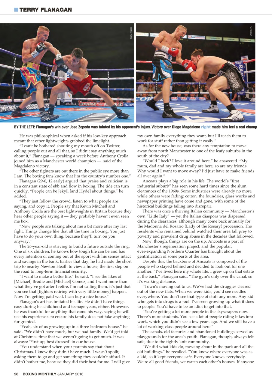 Boxing Monthly Preview Pages