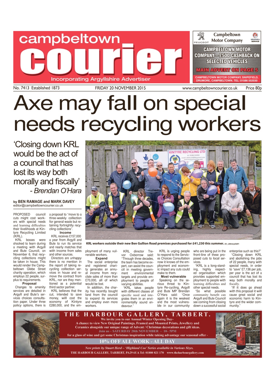 Campbeltown Courier Preview Pages