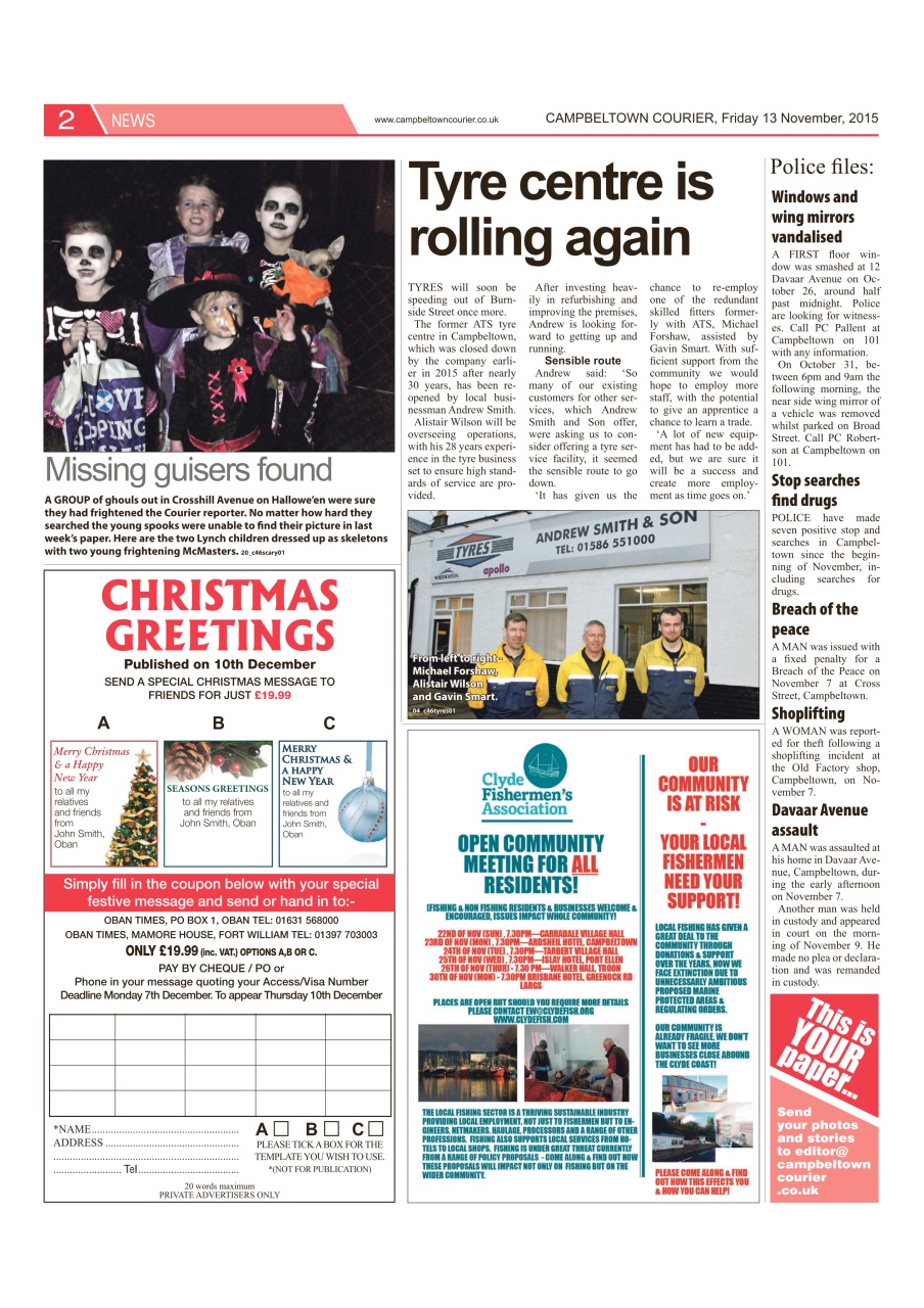 Campbeltown Courier Preview Pages