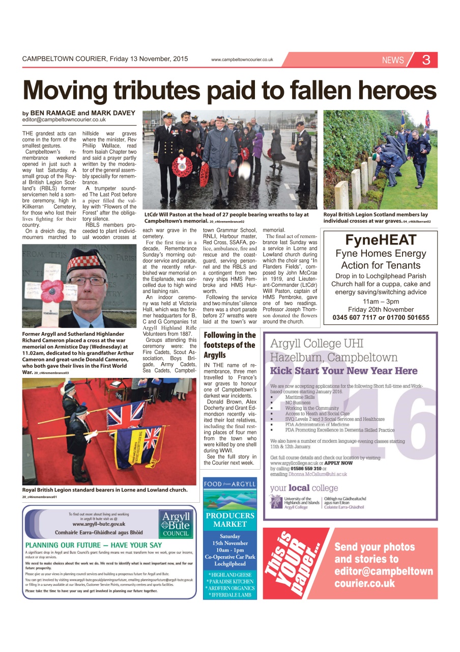 Campbeltown Courier Preview Pages